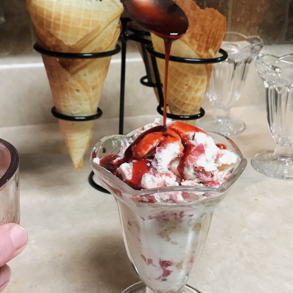 Strawberry Mascarpone Ice Cream